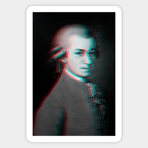 Wolfgang Amadeus Mozart Sticker by TheMusicophile